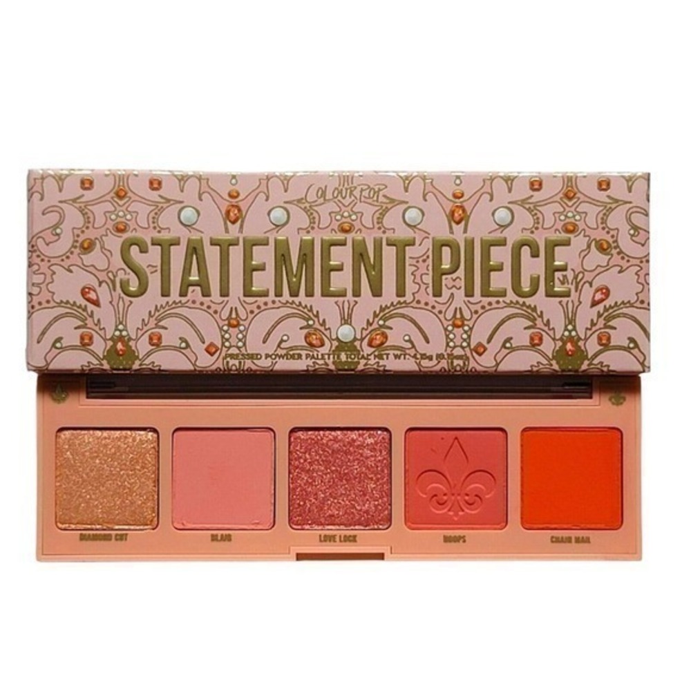 NEW Colourpop Eyeshadow Palette in Statement Piece (Orange Coral) soft focus